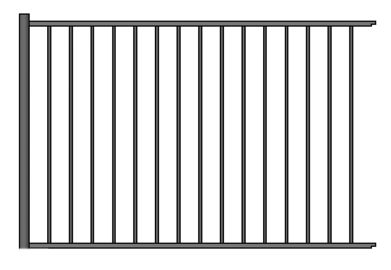 Alamo aluminum fence in Raleigh-Durham North Carolina