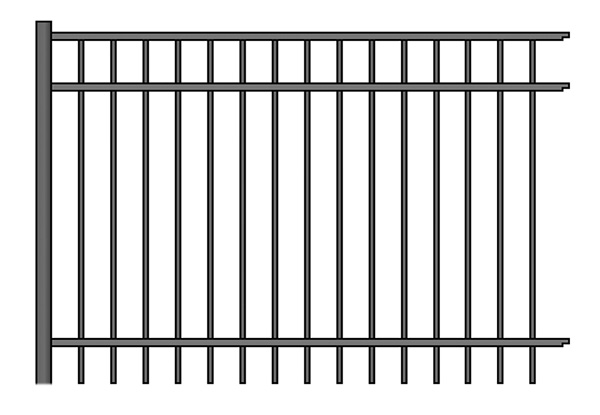 Long islander aluminum fence in Raleigh-Durham North Carolina