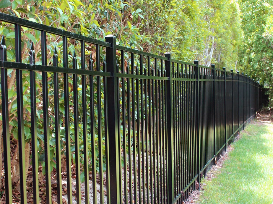 Residential Wrought Iron fence installation for the Raleigh-Durham North Carolina area.