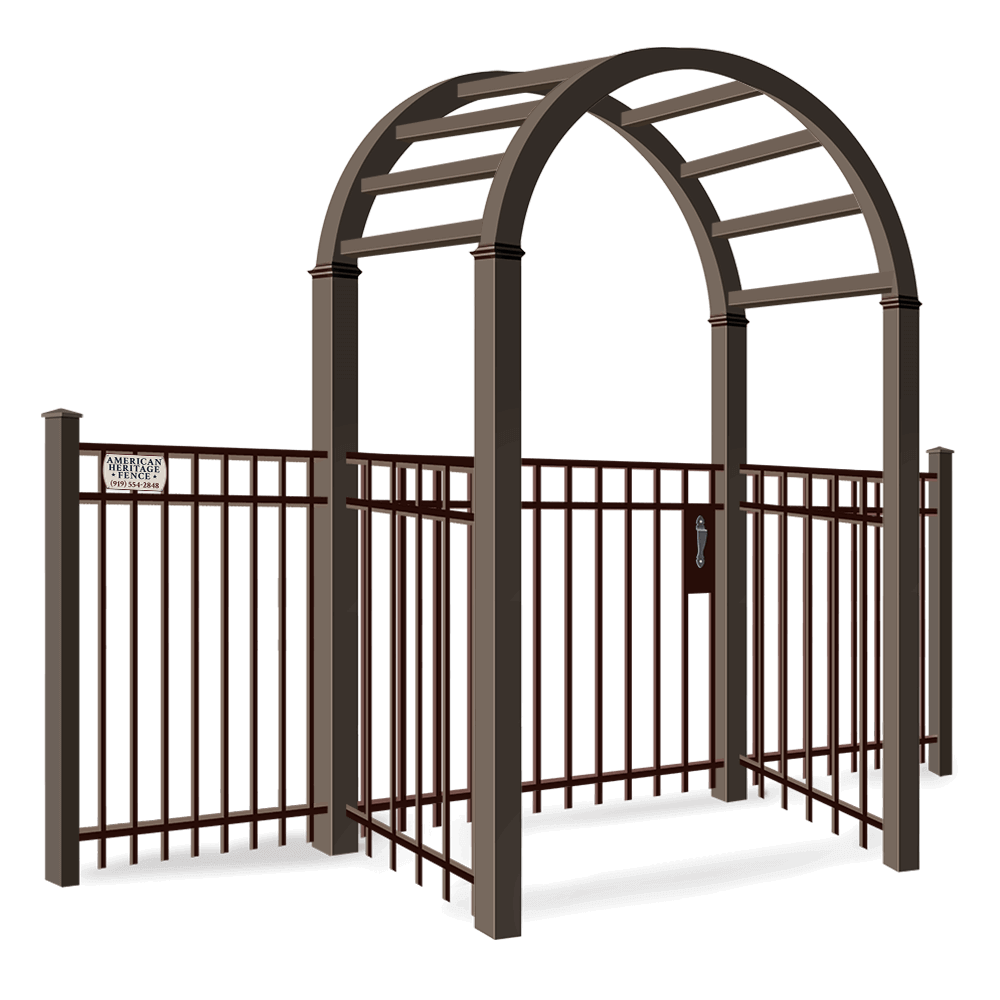 Aluminum arbors in Raleigh-Durham North Carolina