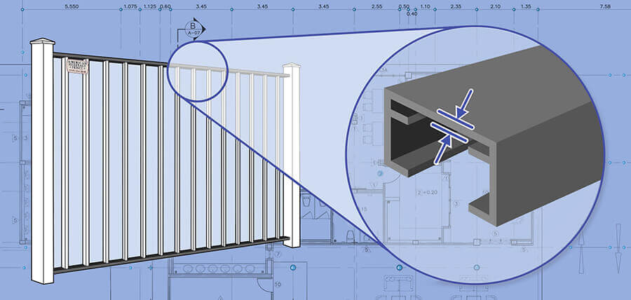 Raleigh-Durham North Carolina Commercial Aluminum fence Rails installation company