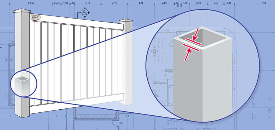 Raleigh-Durham North Carolina Vinyl fence Posts installation company