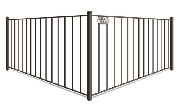 Commercial 2 rail aluminum fence company in Raleigh-Durham North Carolina