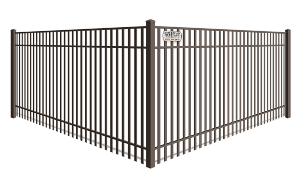 Double picket aluminum fence for commercial properties in Raleigh-Durham North Carolina