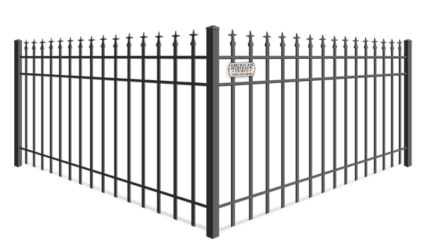 Decorative commercial ornamental iron fence company in Raleigh-Durham North Carolina