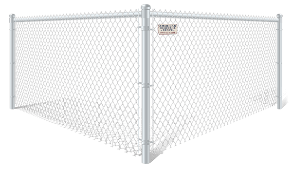 White PVC-Coated chain link fence contractor in Raleigh-Durham North Carolina