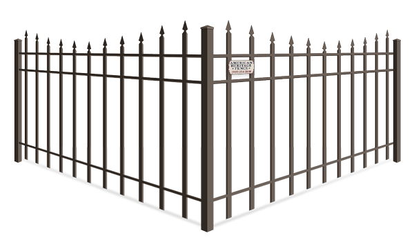 Scalloped Top aluminum fence company in Raleigh-Durham North Carolina