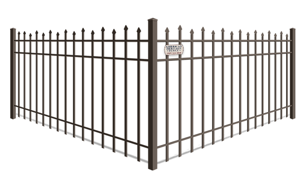 Staggered Picket aluminum fence company in Raleigh-Durham North Carolina