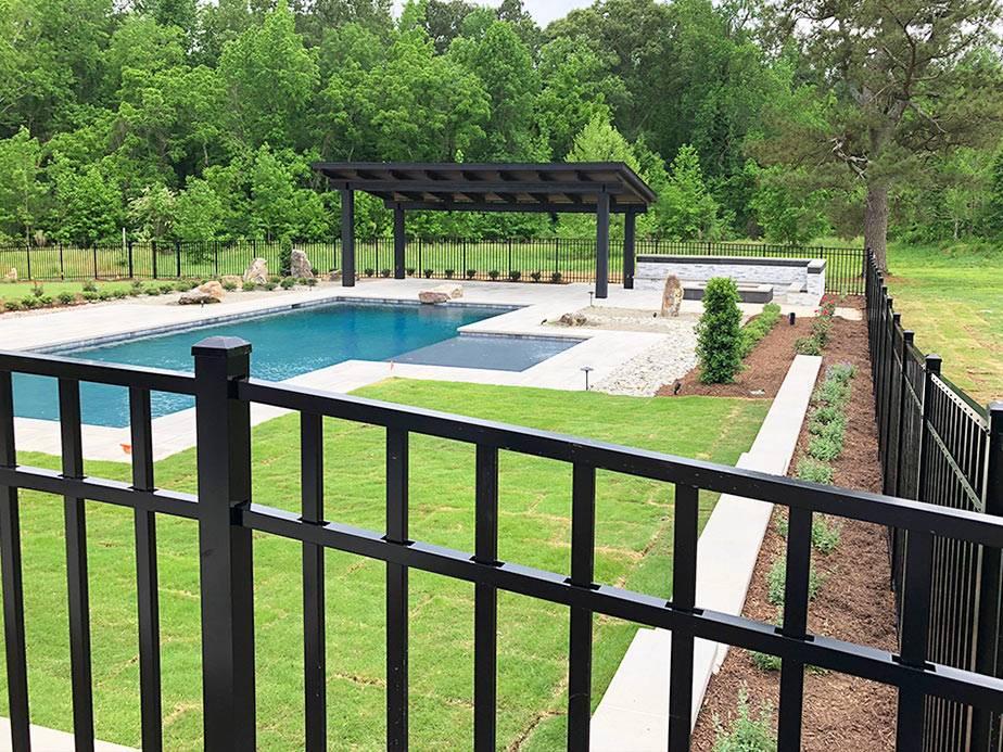 Pool Fence Example in Holly Springs North Carolina