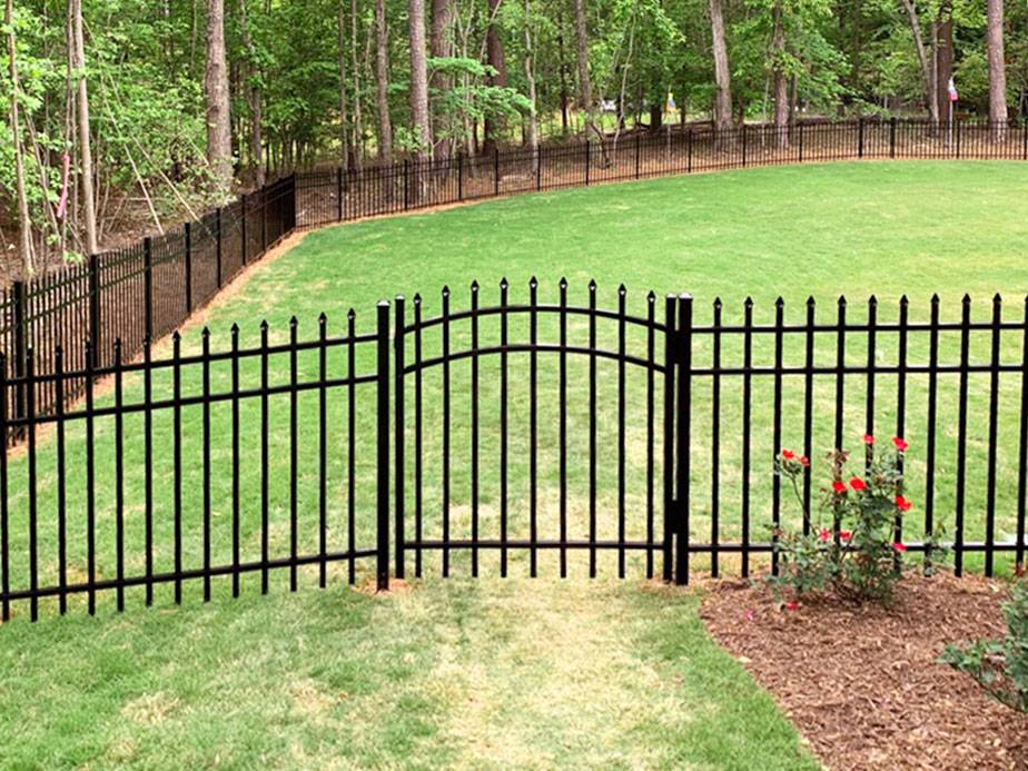 Decorative Fence Example in Wake Forest North Carolina