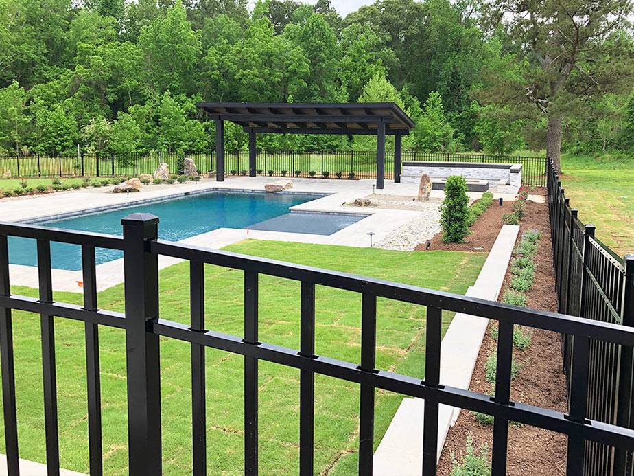 Pool Fence Example in Wake Forest North Carolina