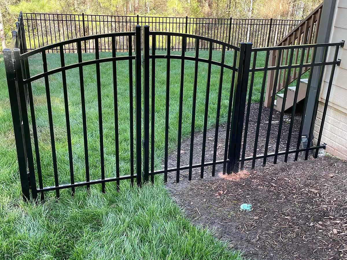 Fence with Residential Aluminum Convex Fence Installation Company in Raleigh-Durham North Carolina in Raleigh-Durham North Carolina