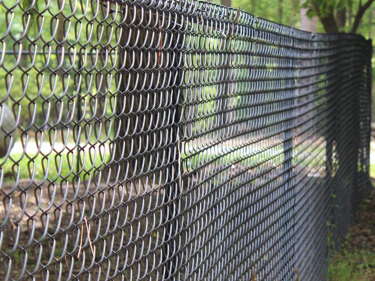 Fence with Black Chain Link Fence Installation Company in Raleigh-Durham NC for Residential Homes in Raleigh-Durham North Carolina
