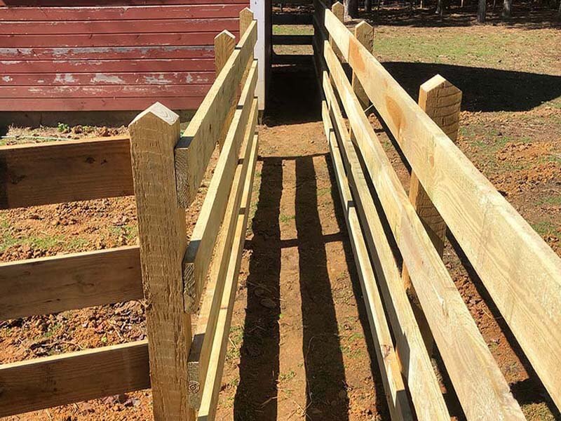 Fence with Post and Rail Wood Fence Installation Company in Raleigh-Durham NC for Residential Homes in Raleigh-Durham North Carolina