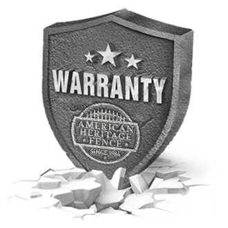 American Heritage Fencing warranty badge